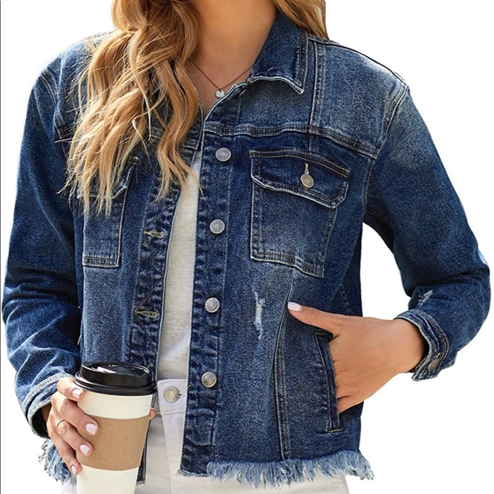 Small fringe Jean jacket - Brand New